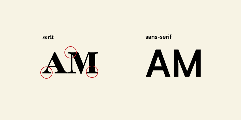 fonturi serif